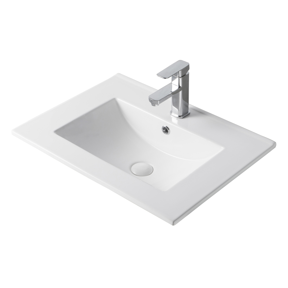 OneLife B61-W Ένθετος Νιπτήρας Πορσελάνης – Λευκός