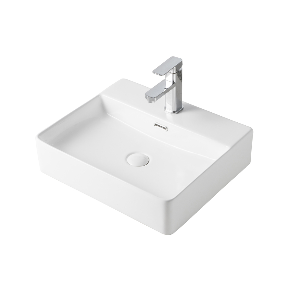 OneLife B51-36W Επικαθήμενος Νιπτήρας Πορσελάνης – Λευκός