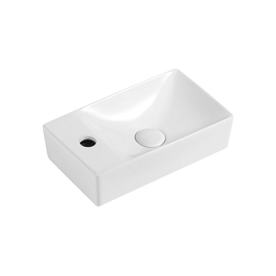 OneLife B134-W Νιπτήρας Πορσελάνης Επικαθήμενος – Λευκός