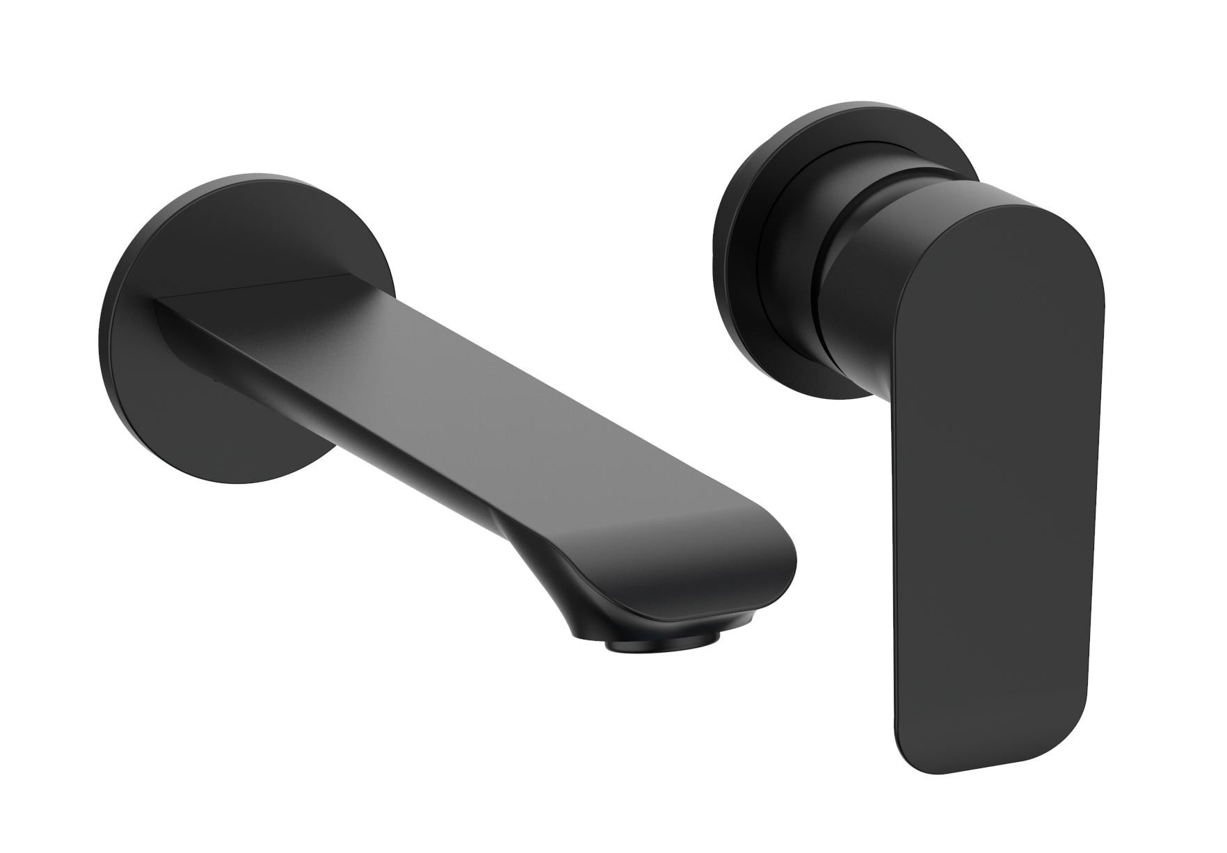 OneLife F1-500MB Σετ Μίκτης & Στόμιο Εντοιχισμού Νιπτήρα 1 Εξόδου Μαύρο ματ