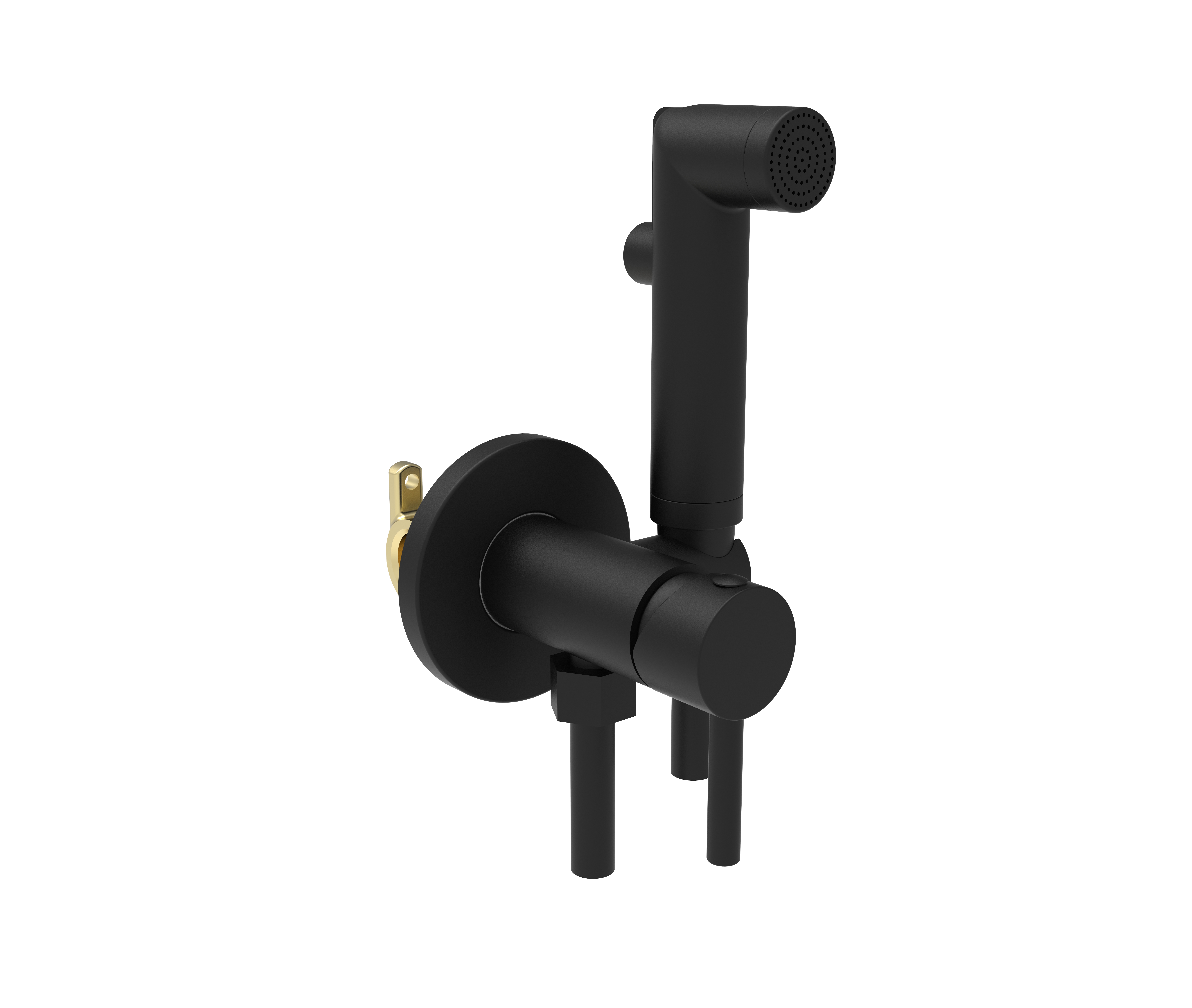 OneLife F1-800MB Επιτοίχια Μπαταρία Μπιντέ Μαύρο ματ