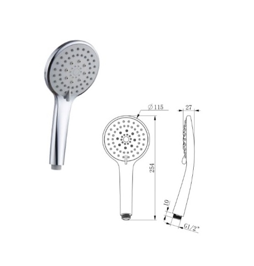 OneLife S1-001MB Τηλέφωνο Ντουζ Μαύρο ματ