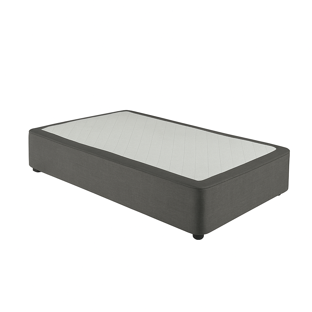 OneLife MB-160X200GR Υπόστρωμα Κρεβατιού Μεταλλικό με Ύφασμα – Γκρι – 160x200cm